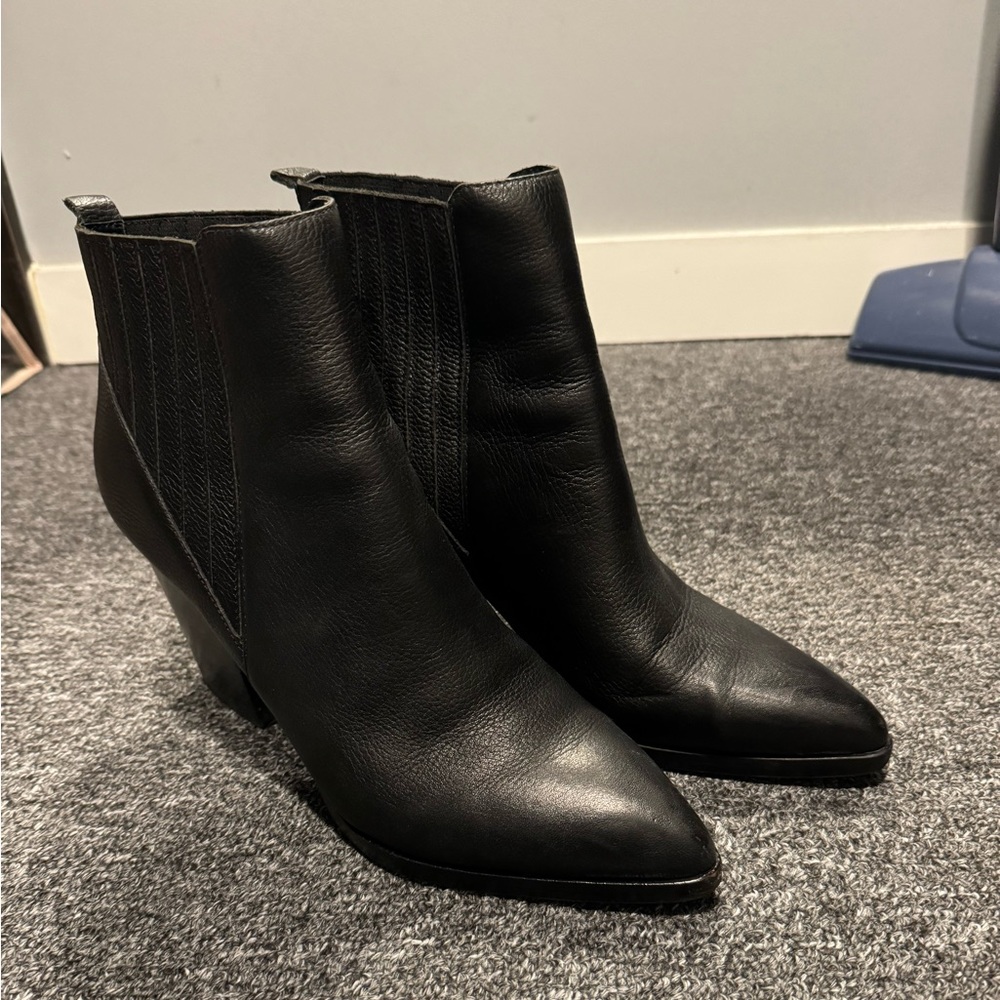 Marc Fisher Leather Wedge Boot